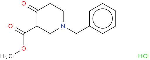1-苄基-4-氧代-3-哌啶羧酸甲酯盐酸盐