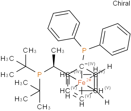 (S)-(-)-1-[(R)-2-二苯基膦二茂铁乙基-二叔丁基膦