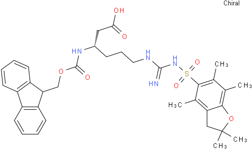 N-芴甲氧羰基-N'-(2,2,4,6,7-五甲基二氢苯并呋喃-5-磺酰基)-L-高精氨酸
