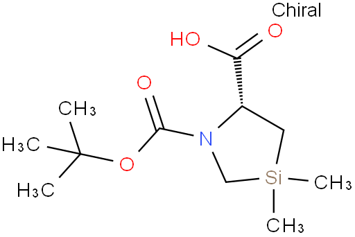 (5R)-3,3-二甲基-1-氮杂-3-硅杂环戊烷-1,5-二羧酸 1-叔丁酯