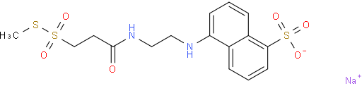 N-(甲磺酰硫基乙基甲酰胺基乙基)-5-萘胺-1-磺酸钠盐