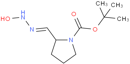 (E)-2-((2-羟基亚肼基)甲基)吡咯烷-1-羧酸叔丁酯