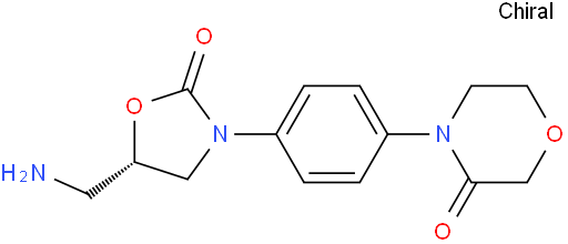 4-[4-[(5S)-5-(氨甲基)-2-氧代-3-噁唑烷基]苯基]-3-吗啡啉酮