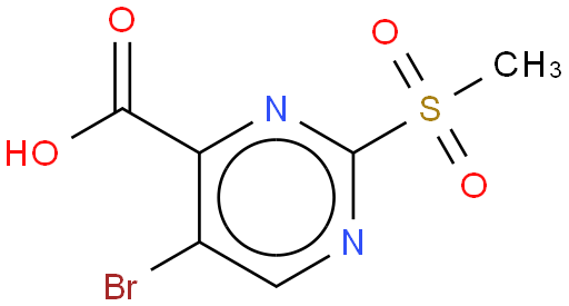 2-甲砜基-5-溴-4-嘧啶甲酸