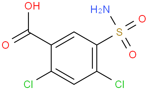 2,4-二氯-5-磺酰胺基苯甲酸