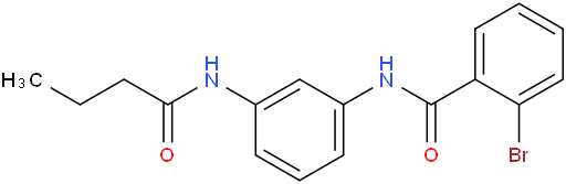 2-溴-N-[3-[(1-氧代丁基)氨基]苯基]苯甲酰胺