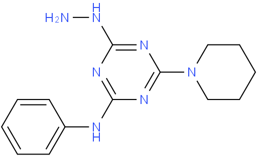 4-肼基-N-苯基-6-(哌啶-1-基)-1,3,5-三嗪-2-胺