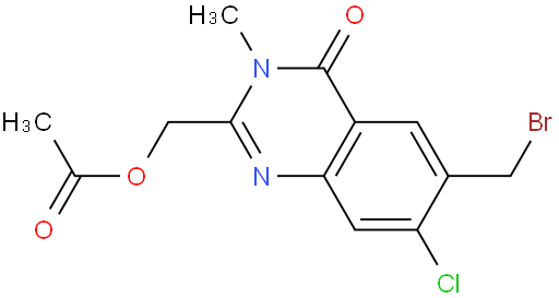 (6-(溴甲基)-7-氯-3-甲基-4-氧代-3,4-二氢喹唑啉-2-基)乙酸甲酯