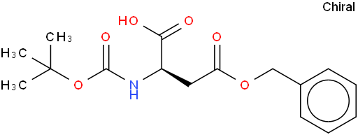 叔丁氧羰基-D-天冬氨酸 4-苄酯