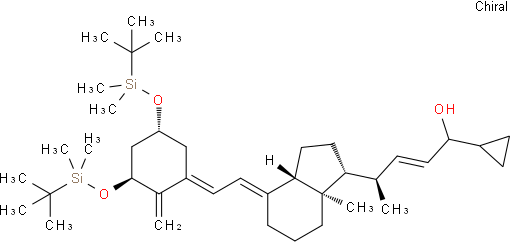 (4R,E)-4-((1R,3aS,7aR,E)-4-((E)-2-((3S,5R)-3,5-双((叔丁基二甲基硅烷基)氧基)-2-亚环己基)亚乙基)-7a-甲基八氢-1H-茚-1-基)-1-环丙基戊-2-烯-1-醇
