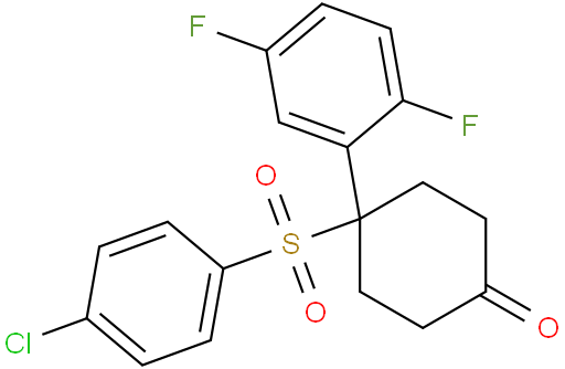 4-((4-氯苯基)磺酰基)-4-(2,5-二氟苯基)环己酮