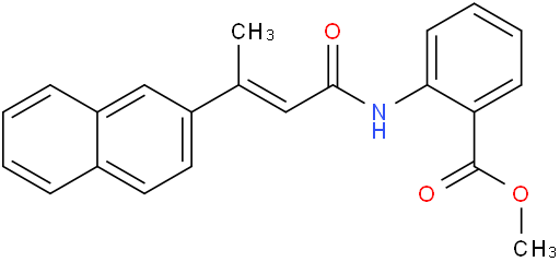 (E)-2-(3-(萘-2-基)丁-2-烯酰氨基)苯甲酸甲酯