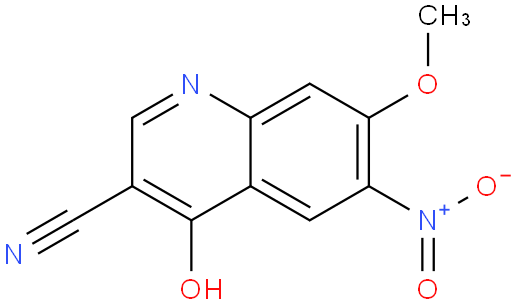 4-羟基-7-甲氧基-6-硝基喹啉-3-甲腈