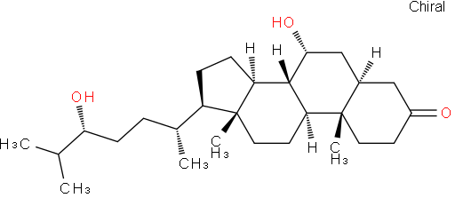 (5S,7R,8R,9S,10S,13R,14S,17R)-7-羟基-17-((2R,5R)-5-羟基-6-甲基庚-2-基)-10,13-二甲基十四氢-1H-环戊二烯并[a]菲-3(2H)-酮