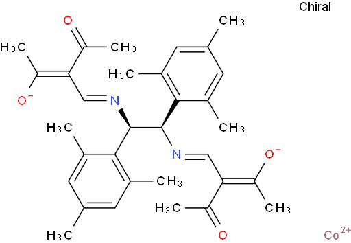 (1R,2R)-N,N'-双(2-乙酰-3-氧代-2-亚丁烯基)-1,2-二均三甲苯基乙二胺合钴(II)