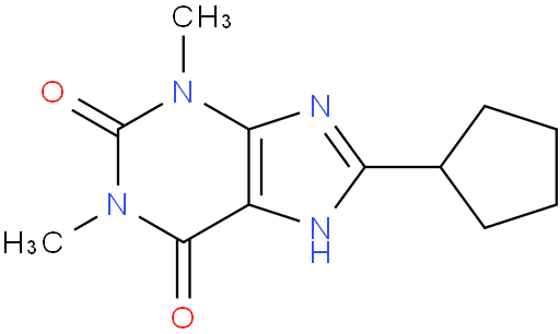 8-环戊- 1 ,3 -二甲基黄嘌呤