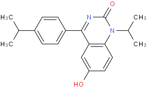 6-羟基-1-异丙基-4-(4-异丙基苯基)-1H-喹唑啉-2-酮