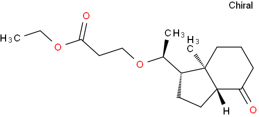 乙基3-((S)-1-((1S,3aR,7aR)-7a-甲基-4-氧代八氢-1H-茚-1-基)乙氧基)丙酸乙酯