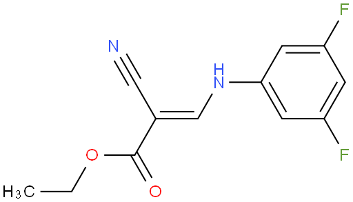 2-氰基-3-[(3,5-二氟苯基)氨基]丙烯酸乙酯