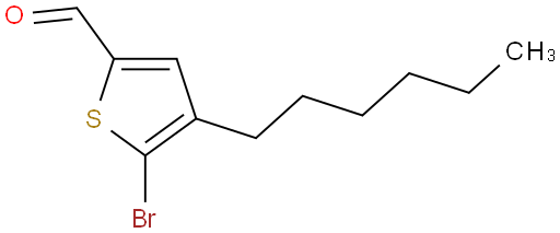 2-溴-3-己基-5-甲酰基