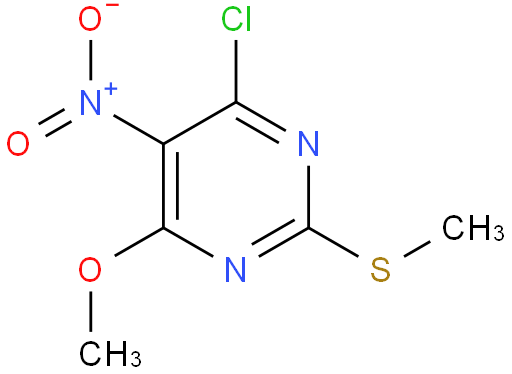 4-氯-6-甲氧基-2-(甲硫基)-5-硝基嘧啶