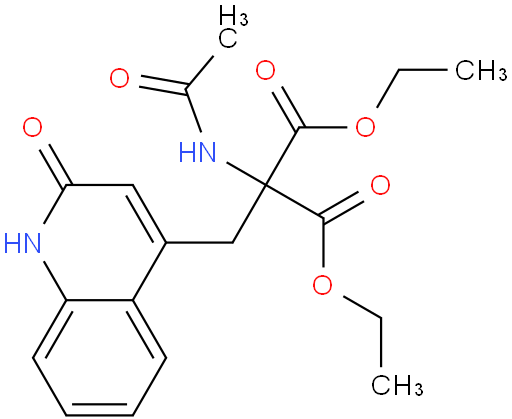 2-乙酰氨基-2-((2-氧代-1,2-二氢喹啉-4-基)甲基)丙二酸二乙酯