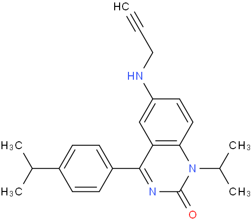 1-(1-甲基乙基)-4-[4-(1-甲基乙基)苯基]-6-(2-丙炔-1-氨基)-2(1H)-喹唑啉