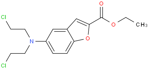 5-[双(2-氯乙基)氨基]-2-苯并呋喃羧酸乙酯