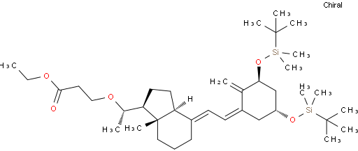 3-((S)-1-((1S,3aS,7aS,E)-4-((Z)-2-((3S,5R)-3,5-双((叔丁基二甲基甲硅烷基)氧基)-2-亚甲基亚环)亚乙基)-7a-甲基-1H-茚-1-基)乙氧基)丙酸甲酯