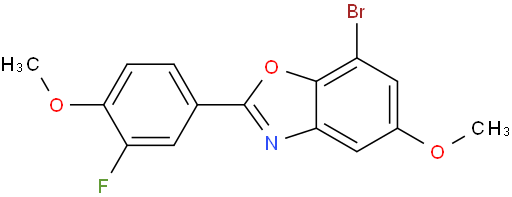 7-溴-2-(3-氟-4-甲氧基苯基)-5-甲氧基苯并[d]噁唑