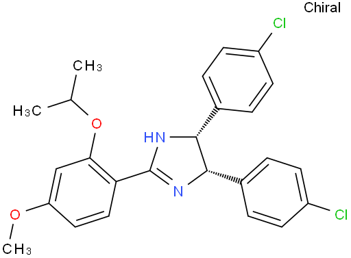 rel-(4R,5S)-4,5-二(4-氯苯基)-2-(2-异丙氧基-4-甲氧基苯基)-4,5-二氢-1H-咪唑