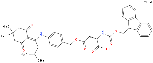 N-芴甲氧羰基-L-天冬氨酸 4-[[4-[[1-(4,4-二甲基-2,6-二氧代环己亚基)-3-甲基丁基]氨基]苯基]甲基]酯