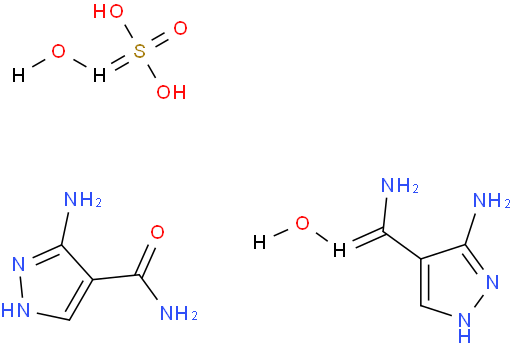 3-氨基-4-甲酰胺基吡唑半硫酸盐