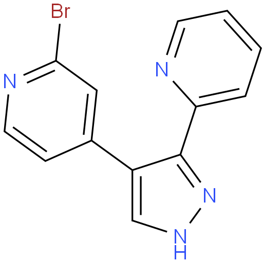 2-溴-4-[3-(2-吡啶)-1H-吡唑-4-基]吡啶