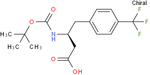 Boc-(S)-3-氨基-4-(4-三氟甲基苯基)-丁酸