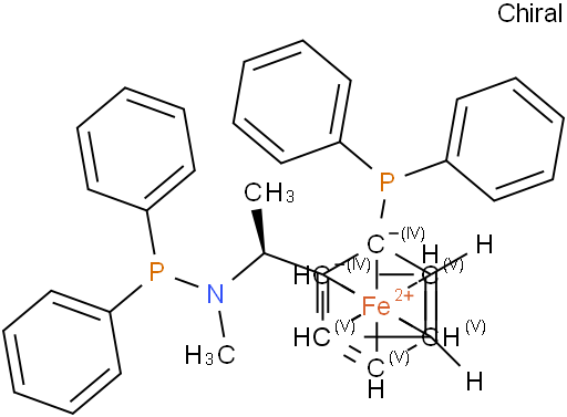 (S)-N-二苯基膦-N-甲基-1-[R-2-(二苯基膦)二茂铁]乙基胺