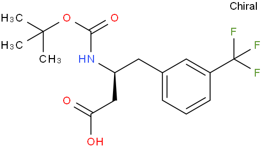 Boc-(S)-3-氨基-4-(3-三氟甲基苯基)-丁酸