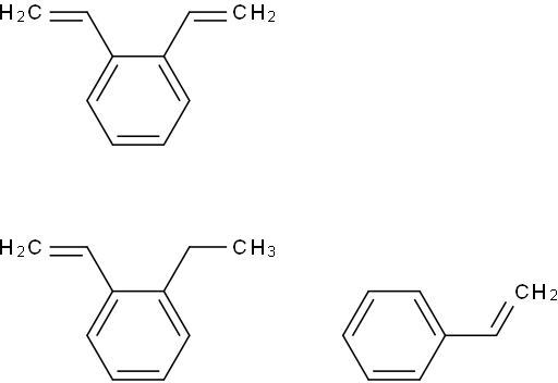 二乙烯基苯与苯乙烯和乙烯基乙苯的聚合物